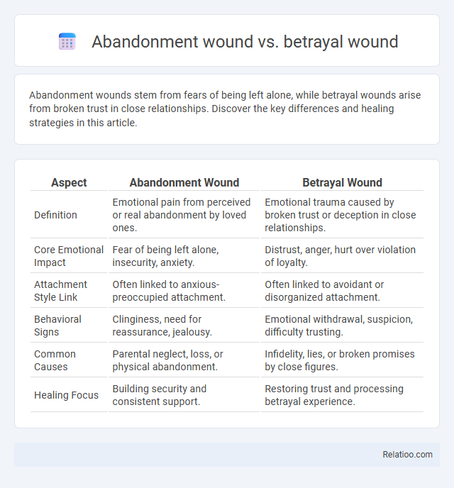Abandonment wound vs. betrayal wound - What is The Difference?