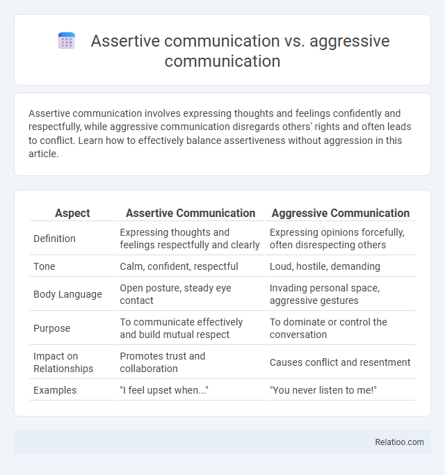 Assertive communication vs. aggressive communication - What is The Difference?