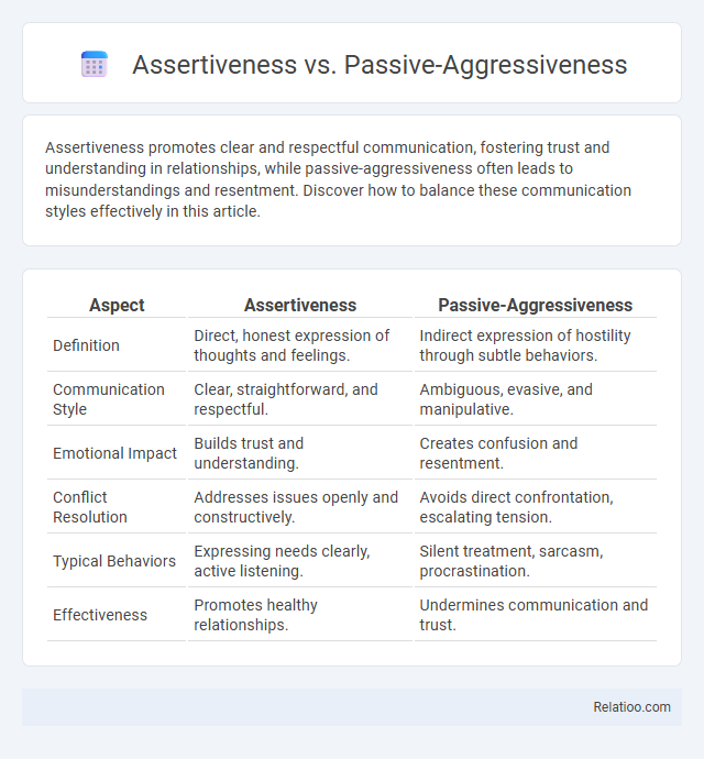 Assertiveness vs. Passive-Aggressiveness - What is The Difference?