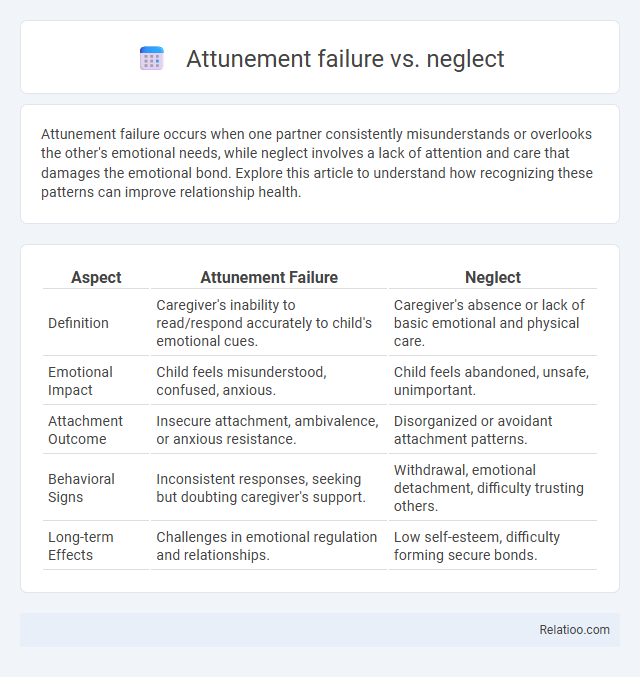 Attunement failure vs. neglect - What is The Difference?