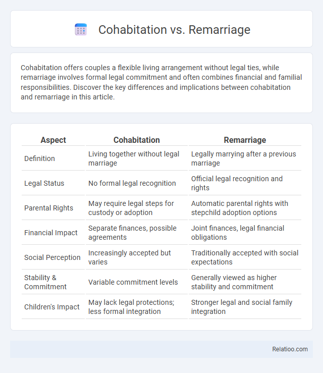 Cohabitation vs. Remarriage - What is The Difference?