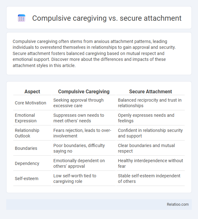 Compulsive caregiving vs. secure attachment - What is The Difference?