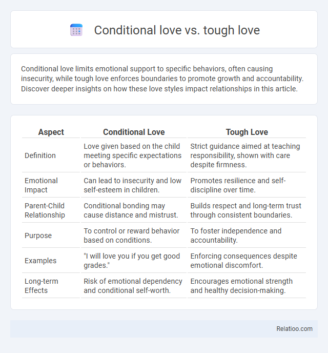 Conditional love vs. tough love - What is The Difference?