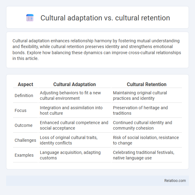 Cultural adaptation vs. cultural retention - What is The Difference?