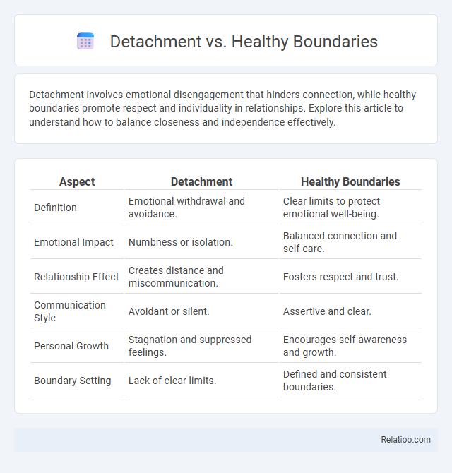 Detachment vs. Healthy Boundaries - What is The Difference?