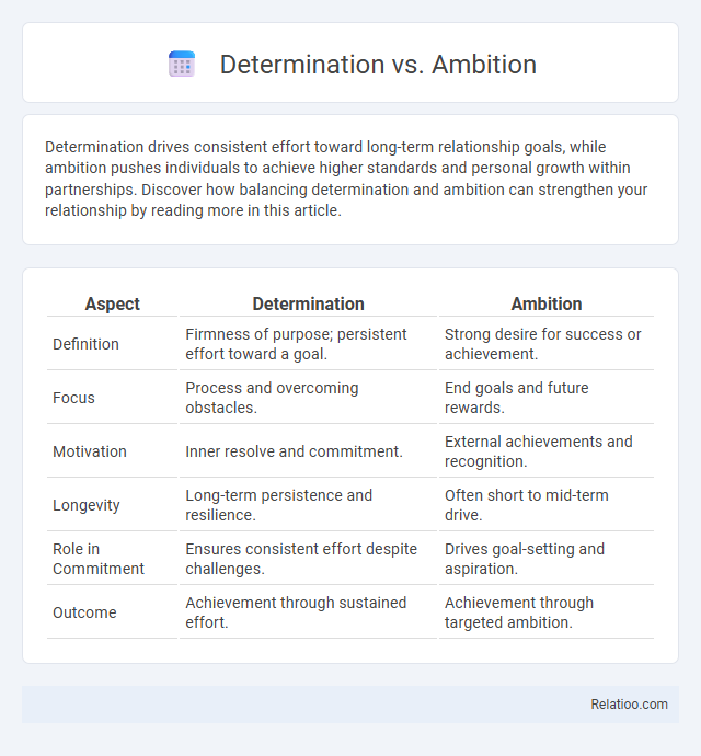 Determination vs. Ambition - What is The Difference?