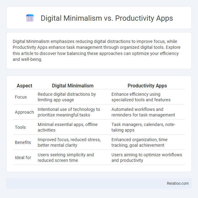 Digital Minimalism vs. Productivity Apps - What is The Difference?