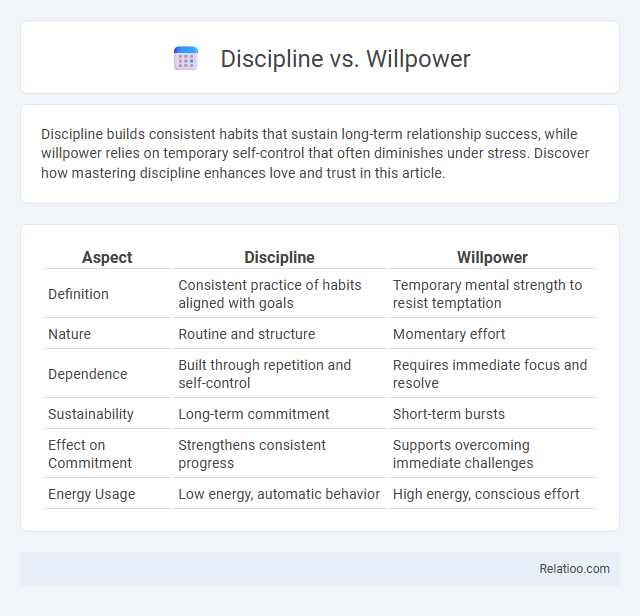 Discipline vs. Willpower - What is The Difference?