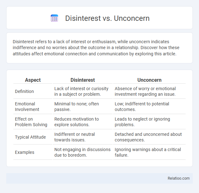 Disinterest vs. Unconcern - What is The Difference?