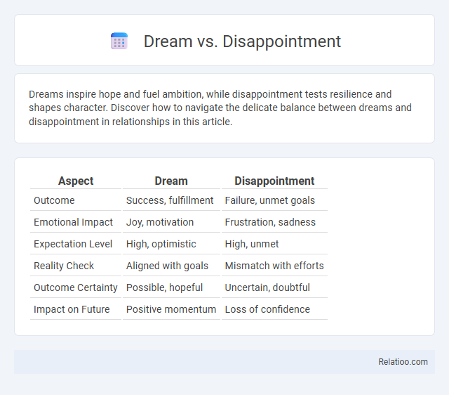 Dream vs. Disappointment - What is The Difference?