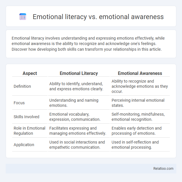 Emotional literacy vs. emotional awareness - What is The Difference?