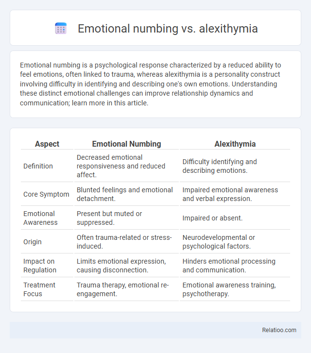 Emotional numbing vs. alexithymia - What is The Difference?