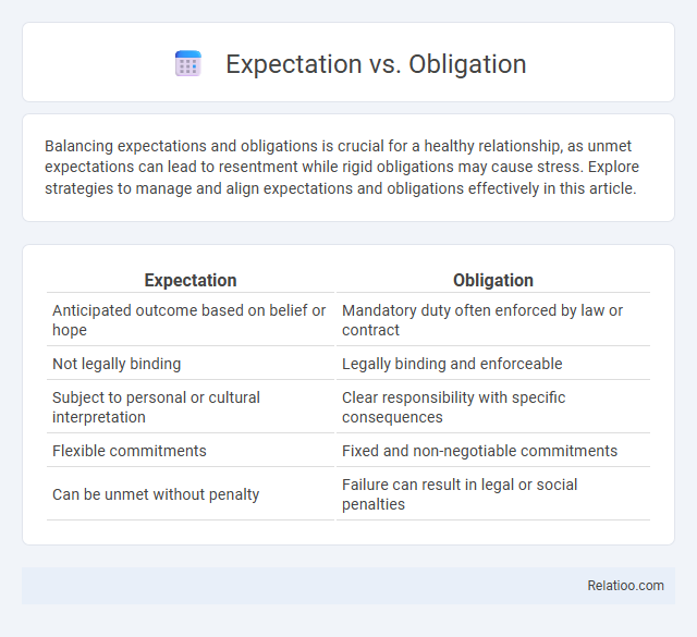 Expectation vs. Obligation - What is The Difference?