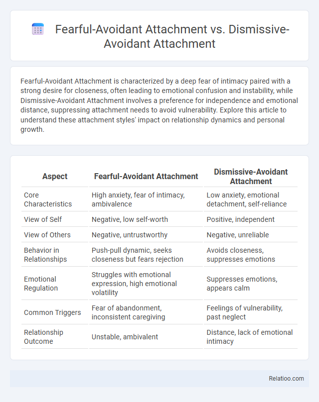 Fearful-Avoidant Attachment vs. Dismissive-Avoidant Attachment - What is The Difference?