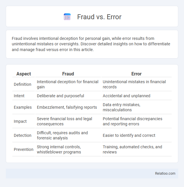 Fraud vs. Error - What is The Difference?