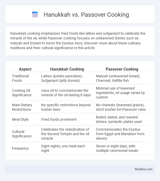 Hanukkah vs. Passover Cooking - What is The Difference?
