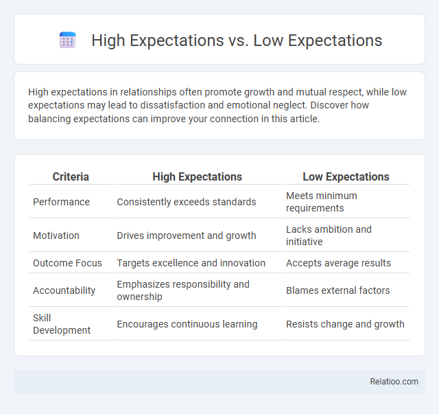 High Expectations vs. Low Expectations - What is The Difference?