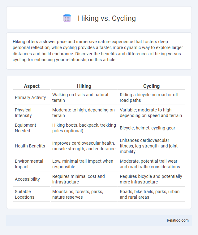 Hiking vs. Cycling - What is The Difference?
