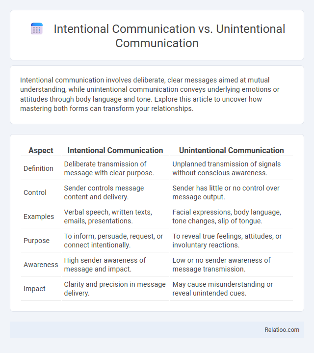 Intentional Communication vs. Unintentional Communication - What is The Difference?