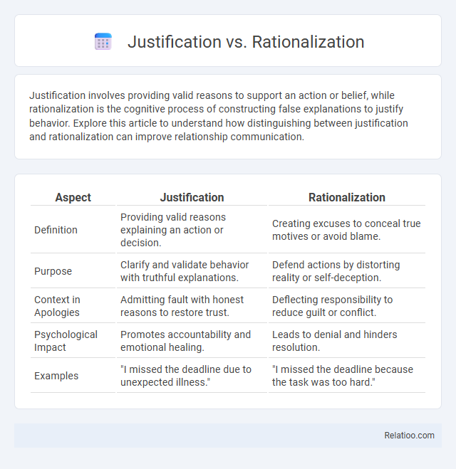 Justification vs. Rationalization - What is The Difference?