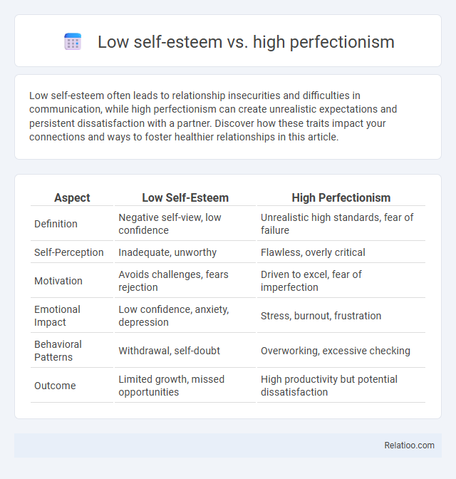 Low self-esteem vs. high perfectionism - What is The Difference?