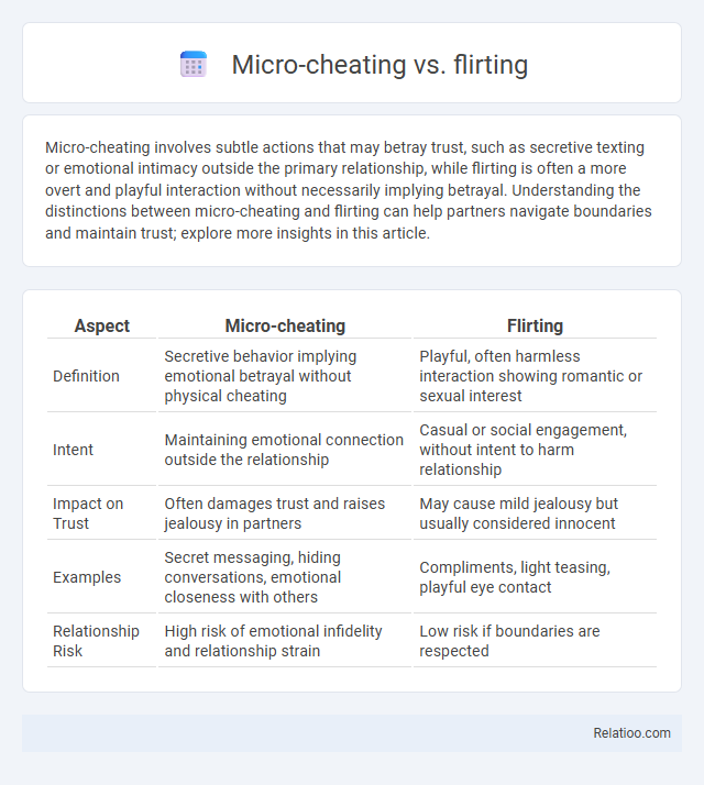 Micro-cheating vs. flirting - What is The Difference?