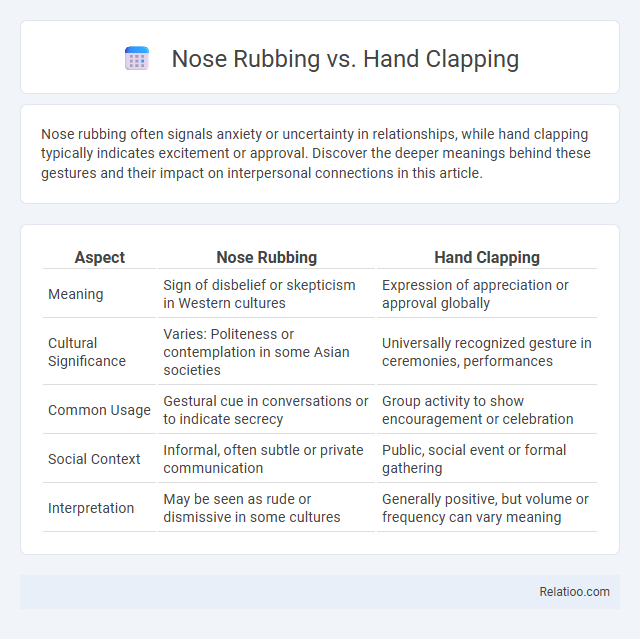 Nose Rubbing vs. Hand Clapping - What is The Difference?