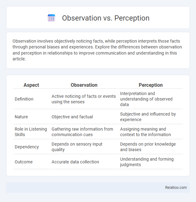 Observation vs. Perception - What is The Difference?