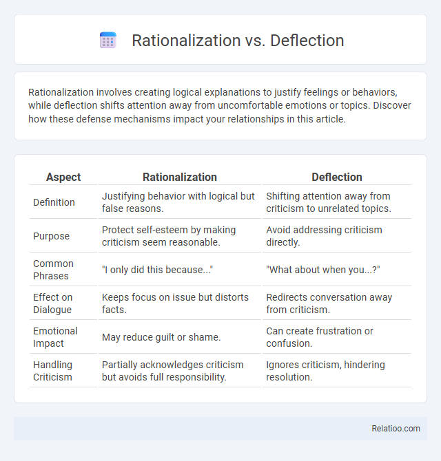 Rationalization vs. Deflection - What is The Difference?