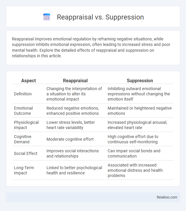 Reappraisal vs. Suppression - What is The Difference?