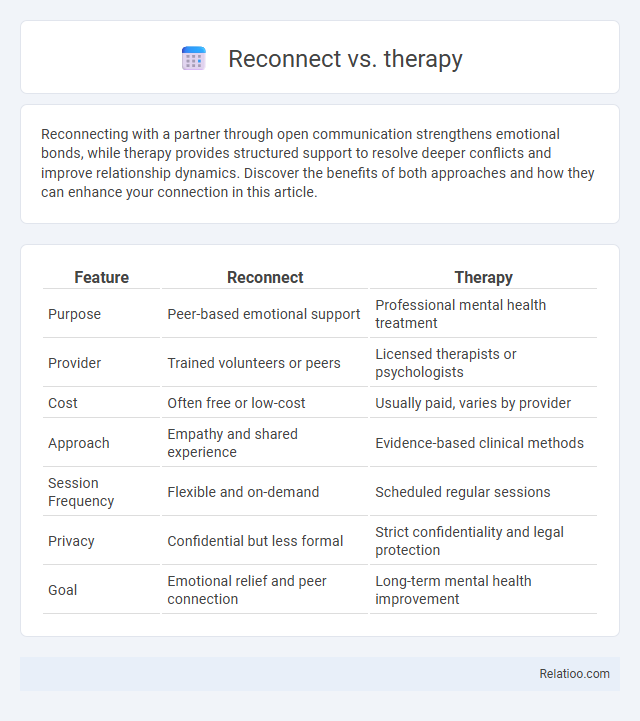 Reconnect vs. therapy - What is The Difference?