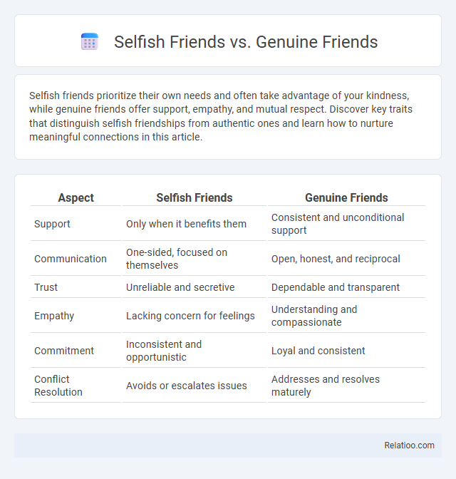 Selfish Friends vs. Genuine Friends - What is The Difference?