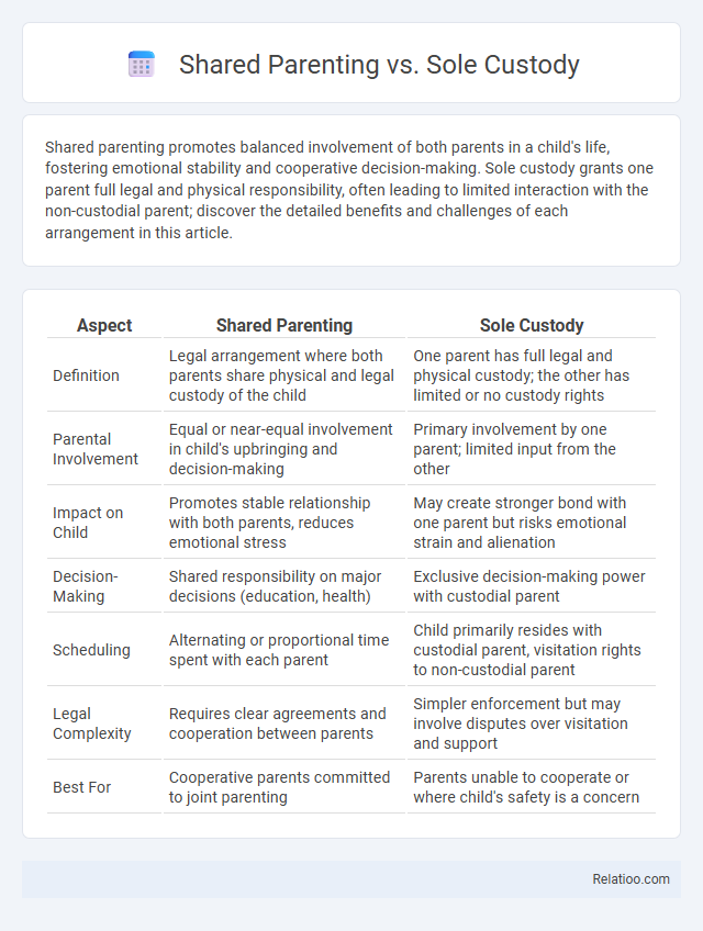 Shared Parenting vs. Sole Custody - What is The Difference?