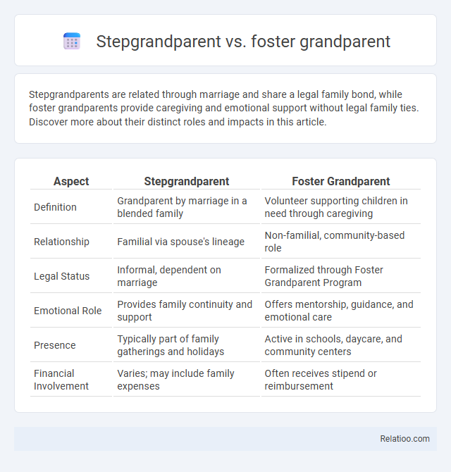 Stepgrandparent vs. foster grandparent - What is The Difference?