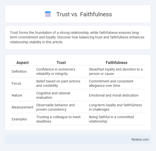Trust vs. Faithfulness - What is The Difference?