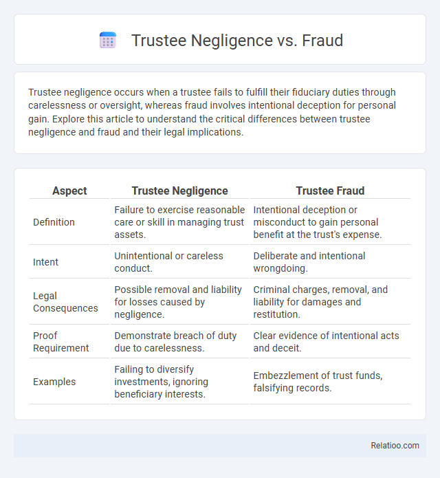 Trustee Negligence vs. Fraud - What is The Difference?