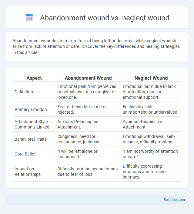 Abandonment wound vs. neglect wound - What is The Difference?