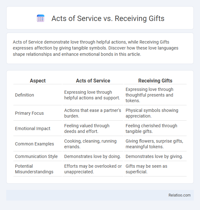 Acts of Service vs. Receiving Gifts - What is The Difference?