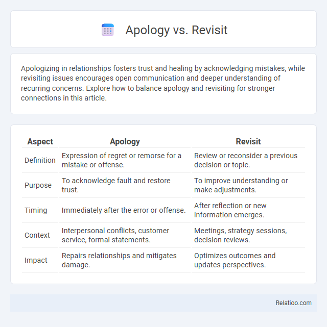 Apology vs. Revisit - What is The Difference?