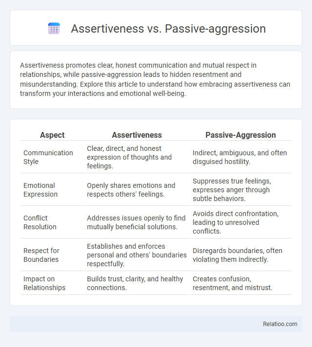 Assertiveness vs. Passive-aggression - What is The Difference?