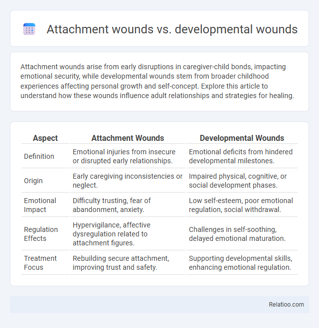 Attachment wounds vs. developmental wounds - What is The Difference?