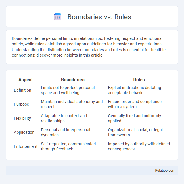 Boundaries vs. Rules - What is The Difference?