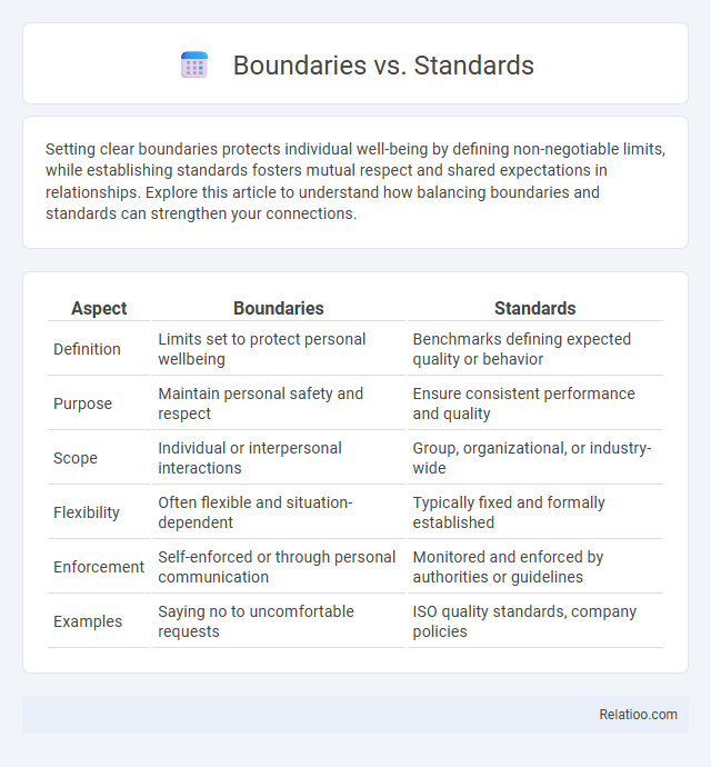 Boundaries vs. Standards - What is The Difference?