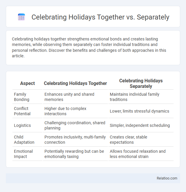 Celebrating Holidays Together vs. Separately - What is The Difference?