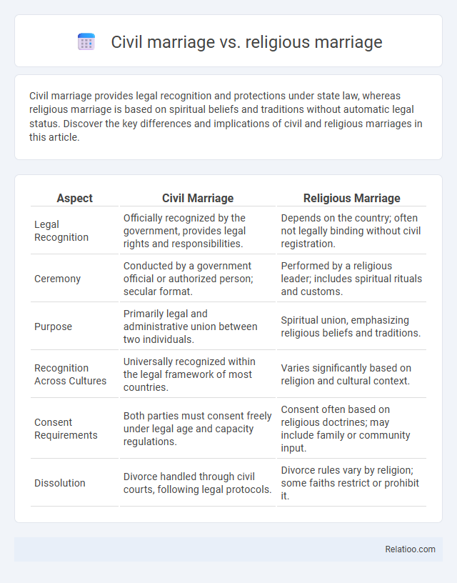 Civil marriage vs. religious marriage - What is The Difference?