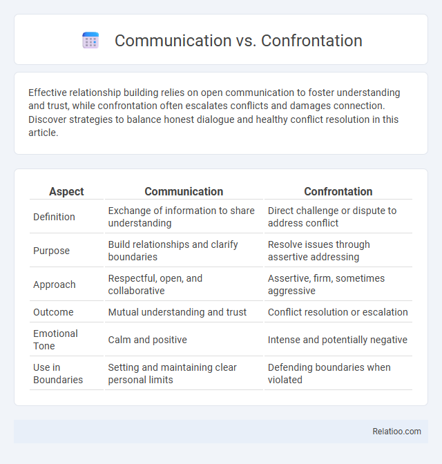 Communication vs. Confrontation - What is The Difference?