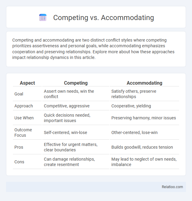 Competing vs. Accommodating - What is The Difference?