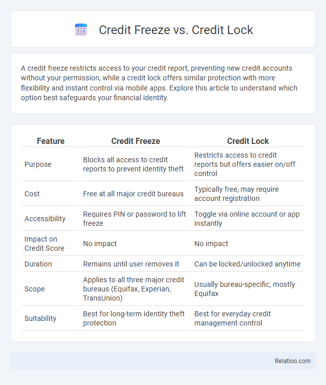 Credit Freeze vs. Credit Lock - What is The Difference?