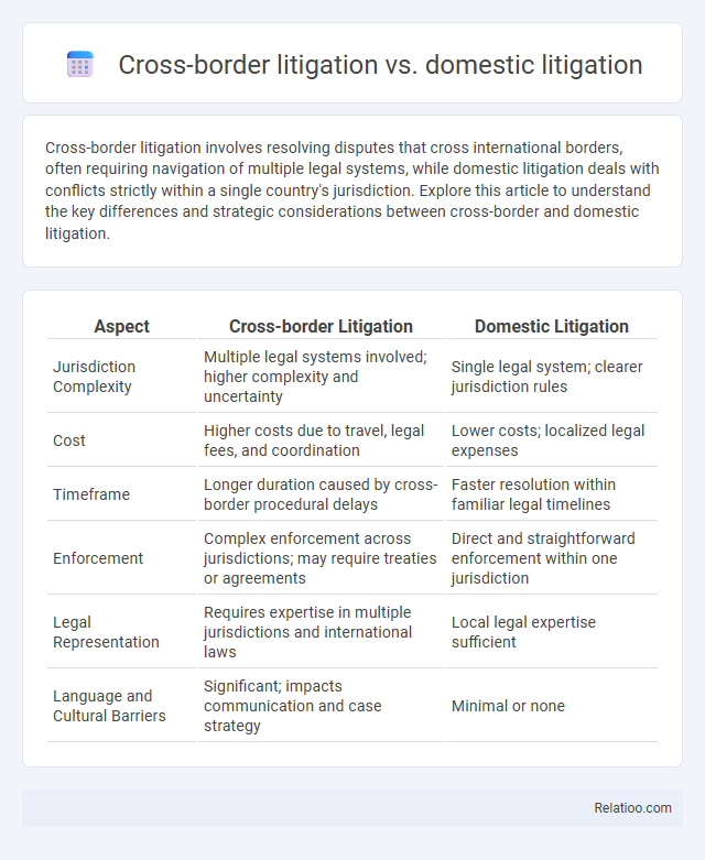 Cross-border litigation vs. domestic litigation - What is The Difference?