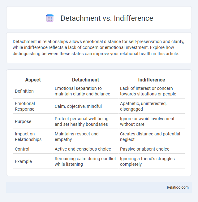 Detachment vs. Indifference